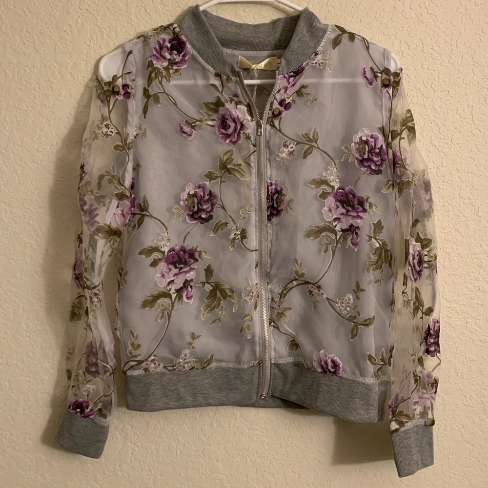 Sheer Floral Jacket